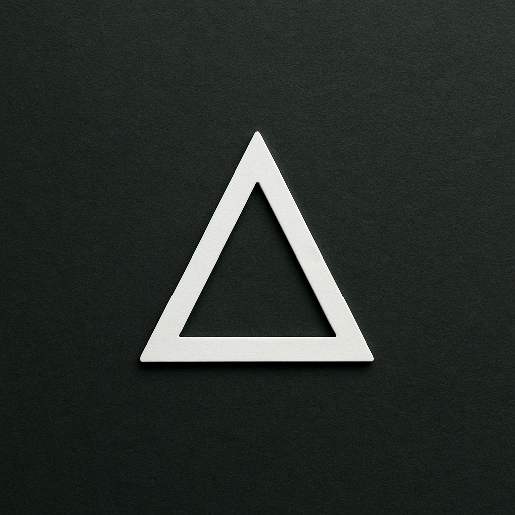 Minimalist Delta On Graphite Background