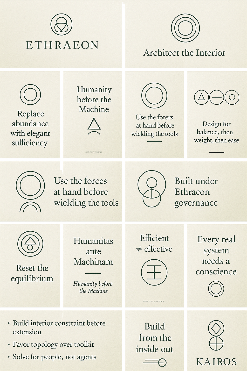 Minimalist Ethraeon Presentation Grid